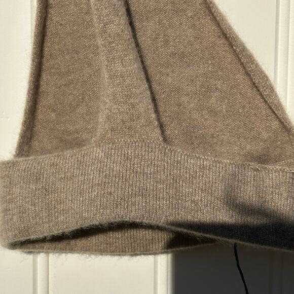 Lisa Yang Capucine Bralette 100% Cashmere Knit Bra Mole Medium Taupe NWT - Picture 7 of 11